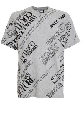 VERSACE JEANS COUTURE All over logo print T-shirt